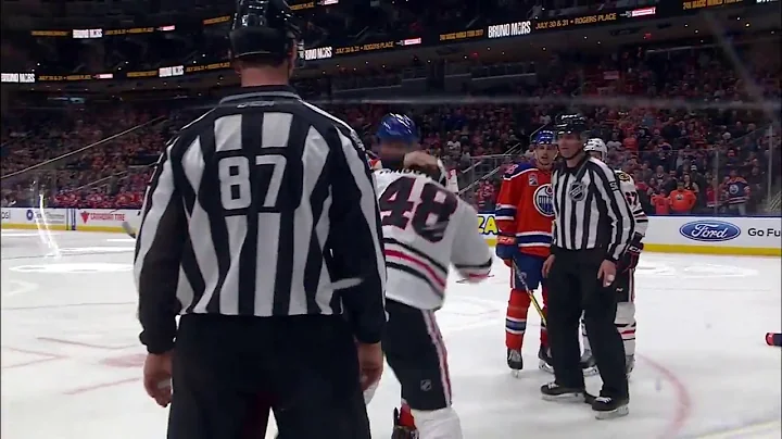 Nugent-Hopkins holds his own in rare fight