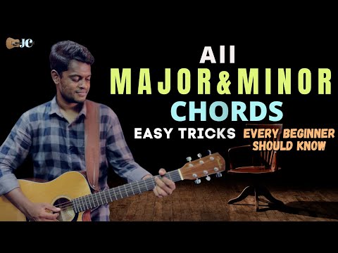 Major And Minor Easy First Basic Chords Beginner Guitar Lesson