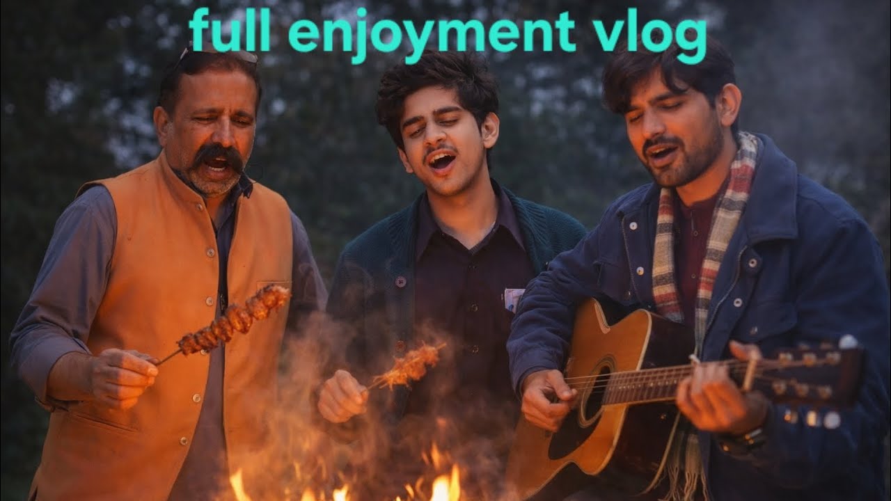 Full enjoy😉bbq and qawali night🌙