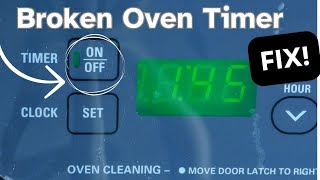 Famous Broken Oven Timer Button - QUICK FIX! (How to use a sticking or broken oven timer button) Wealth