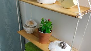 Como hacer Estanteria colgante para el baño cocina 💖DIY shelving for bathroom or kitchen - YouTube