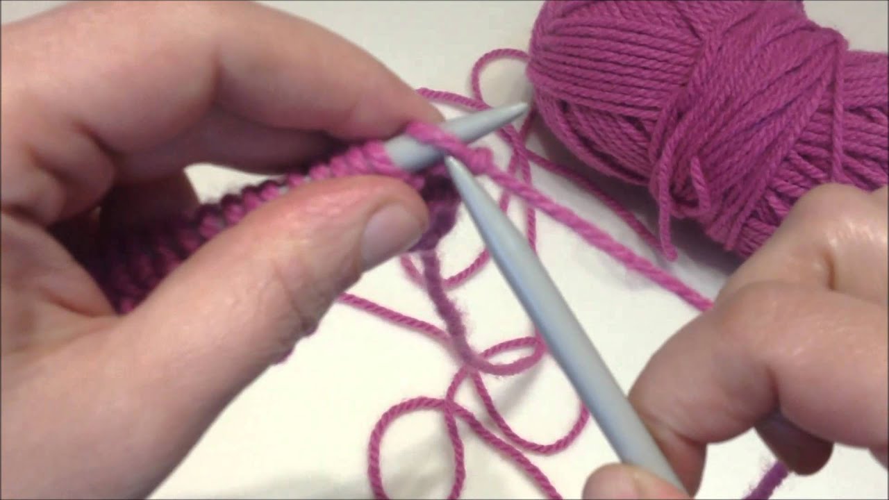 Πλέξιμο: Πλέξη μους - garter stitch