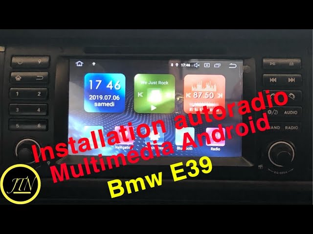 Installation autoradio GPS Multimédia Android 7.1 BMW E39 