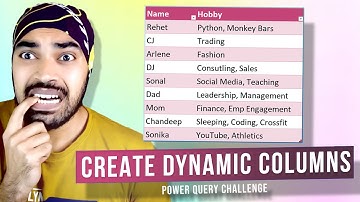 Creating Dynamic Columns | Power Query Challenge