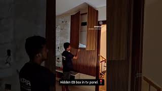 ✅ Hidden EV Box in TV Panelling | Clean &amp; Smart Installation Done Review #interiorwork #homeinterior