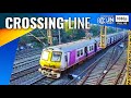 Perfect crossing trains  south sealdah division passing train in opposite direction