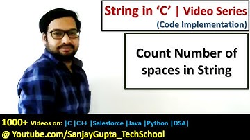 Count Number of spaces in a string in c programming language | by Sanjay Gupta