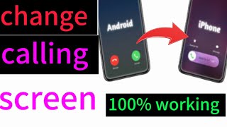 How to change call screen on iphone|iphone style caller screen for android||calling screen change screenshot 3