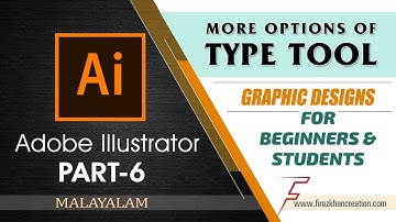 Adobe Illustrator Part-06 | Graphic design for beginners and students [Malayalam]