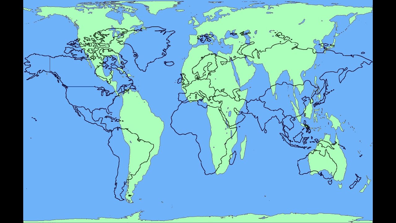 Proportionally Accurate World Map