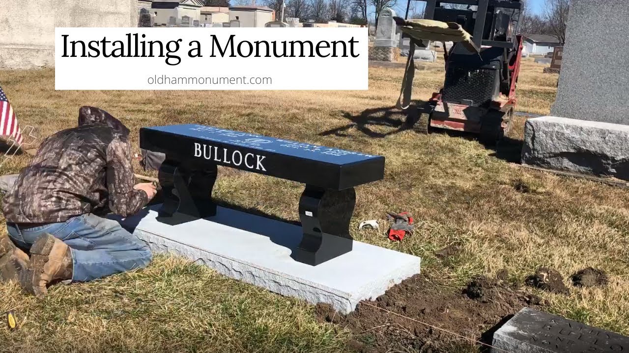Installing a Monument [Oldham Monument]