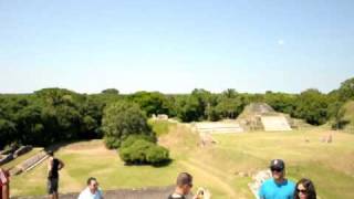 Altan Ha Mayan Temple in Belize,  Ts Eve and Ts Madison