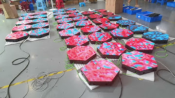 led hexagonal display