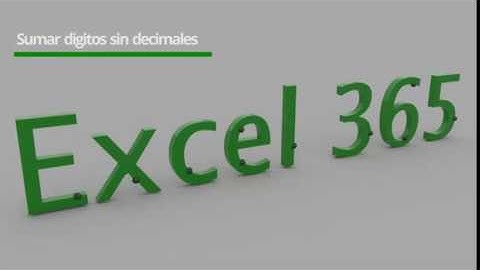 Excel sumar todos los digitos de una cantidad sin decimales [Basico] (2 soluciones)