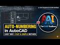 Easy Way to Auto-Numbering in AutoCAD | Fast &amp; Simple Method | #AutoCAD #civil3d