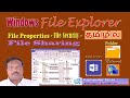 File Explorer தமிழ் | Window Explorer | File Operations | Properties | விண்டோஸ் பைல் எக்ஸ்ப்ளோரர்