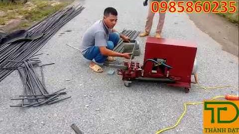 MÁY UỐN BẺ ĐAI BẺ MỎ SẮT XÂY DỰNG THỦY LỰC 1 PHA 220V | THÀNH ĐẠT - 0985860235