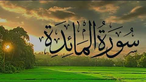 سورة المائدة بصوت الشيخ ماهر المعيقلي تلاوه خاشعه
