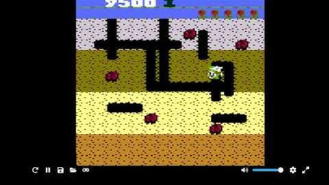 Dig Dug Atari 7800 Speedrun - 1 Loop