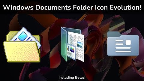 Windows Documents Folder Icon Evolution (Windows 95 - Windows 11) + Betas!