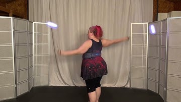 Poi 8 Step C-CAP Overhand R Anti, L Spin #Poi #PoiLesson #PoiTutorial #PoiDance  #FlowArts