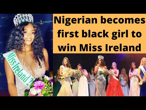 Record Breaker: Nigerian Pamela Uba wins Miss Ireland, tells young girls 'the world is your oyster'.