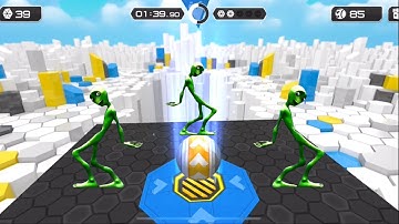 Level -13 | Ball run 2048 vs green alien dance - All Level Gameplay Android, ios | sky 3d ball