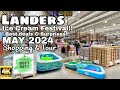 Landers  ice cream festival buy 1 get 1 free   shopping  tour with prices  len tv vlog