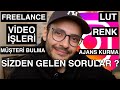 Instagram&#39; dan Gelen Sorular ? Freelance,  Video işleri, Lut, Renk