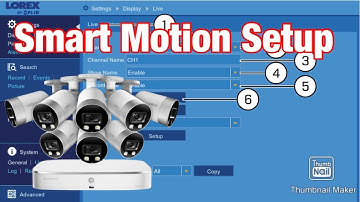 Lorex Fusion 4K IP NVR Security Camera System Motion Setting Setup