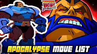 APOCALYPSE MOVE LIST - Marvel Super Heroes vs. Street Fighter (MSHvSF)