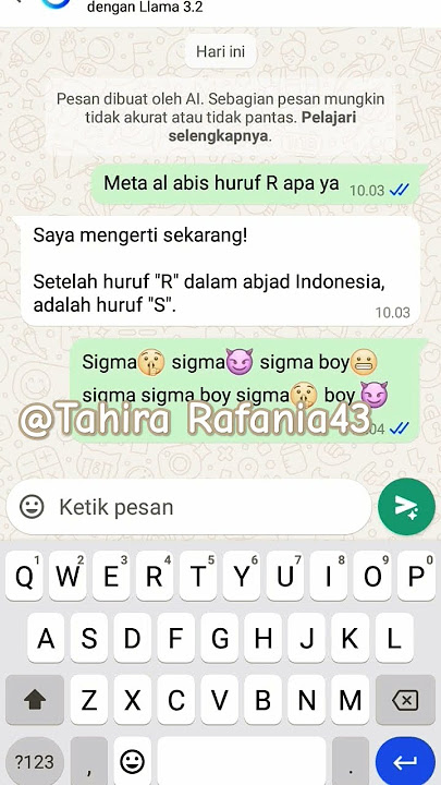 Langsung GK di jawab Meta Al🗿