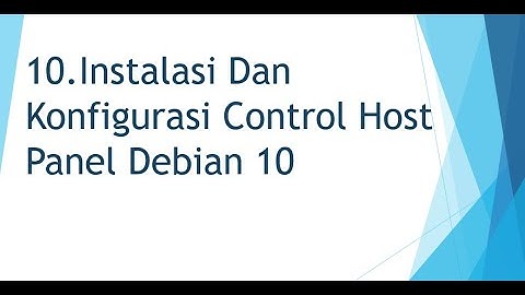 10. Instalasi Dan Konfigurasi Control Panel Hosting (EHCP) Debian 10  |  Bima Arya Sena
