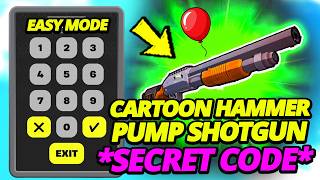 How to EASILY get Cartoon Hammer Pump Shotgun SECRET CODE in Fortnite 1V1 WITH EVERY GUN @hivecr8