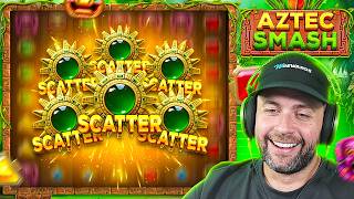 WE GOT a MASSIVE 6 SCATTER BONUS on the *NEW* AZTEC SMASH SLOT!! (Bonus Buys) screenshot 1
