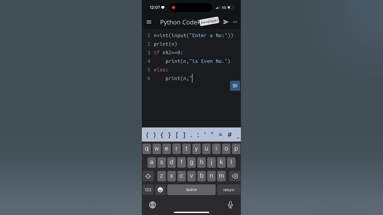 Mastering the codes of Python step by step: Python code for Even or Odd ...