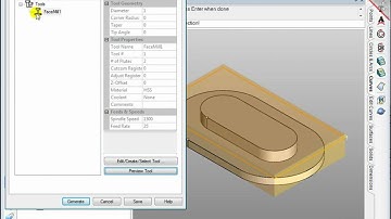 VisualMILL - Create 2 1/2 Axis Facing Operation