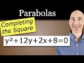 Graph the Parabola by Completing the Square and Using Focus and Vertex to Graph