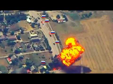 Birds of Magyar destroy a Russian convoy of fuel tankers.