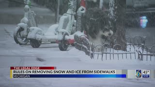 Legal Edge: Rules on removing snow and ice from sidewalks