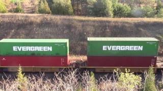 CN 121 intermodal stack train at Beare.