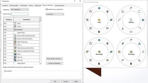 Solidworks Mouse Gestures | Mouse Gesture Feature in Solidworks 3D CAD Software #solidworks