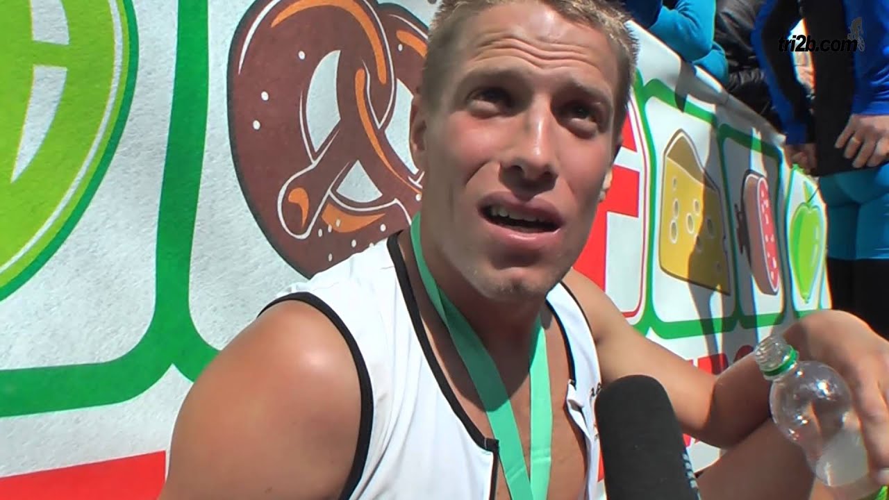 Allgäu Triathlon 2014 Sieger Maurice Clavel im Interview YouTube