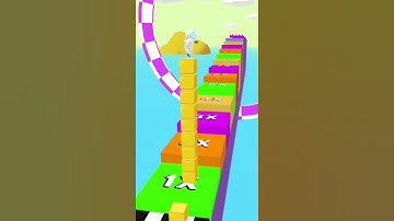 🎁😁  Cube Surfer! Very Satisfying And Relaxing {ASMR Slicing Game} #shorts