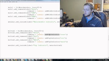 Adding indicator menu - Tkinter tutorial Python 3.4 part 15