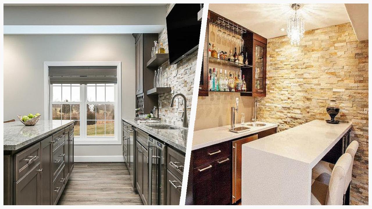 75 Large Home Bar With A Drop-in Sink Design Ideas You'll Love ☆ - YouTube