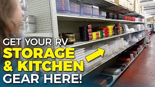 AMAZING RV STORAGE and Kitchen Gear at a Restaurant Supply Store!