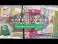 Quick Monthly Organizers | 12x12 Scrapbook Paper DIY