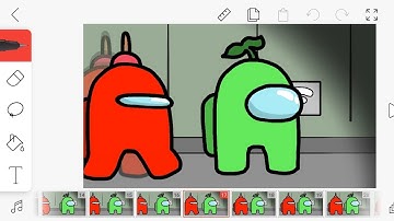Flipaclip Among us Animation Tutorial (Finger Animation Process)