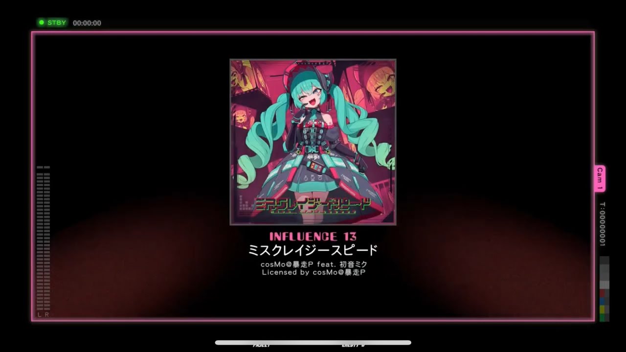 【譜面確認】ミスクレイジースピード influence Lv.13【ポラリスコード】